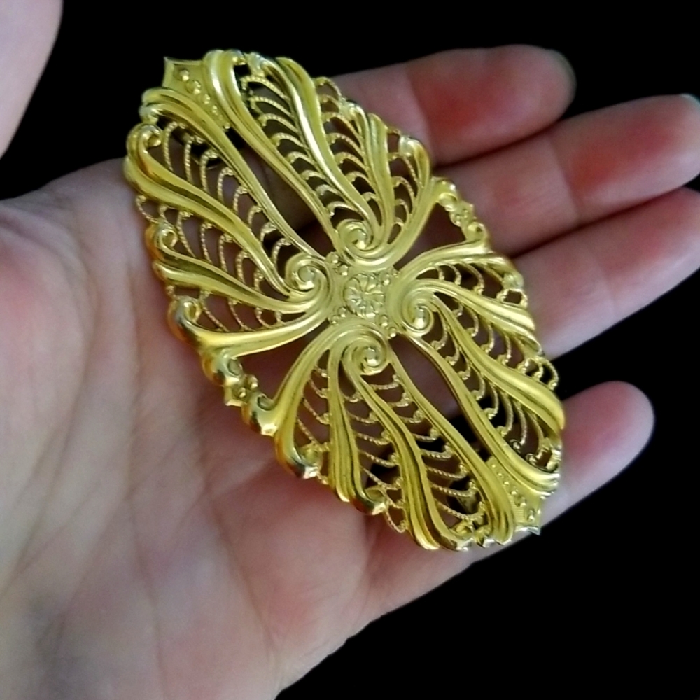 Large Vintage Christian Dior Decorative Clip Signed with Logo